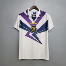 Scotland 94/96 Away White Soccer Jersey